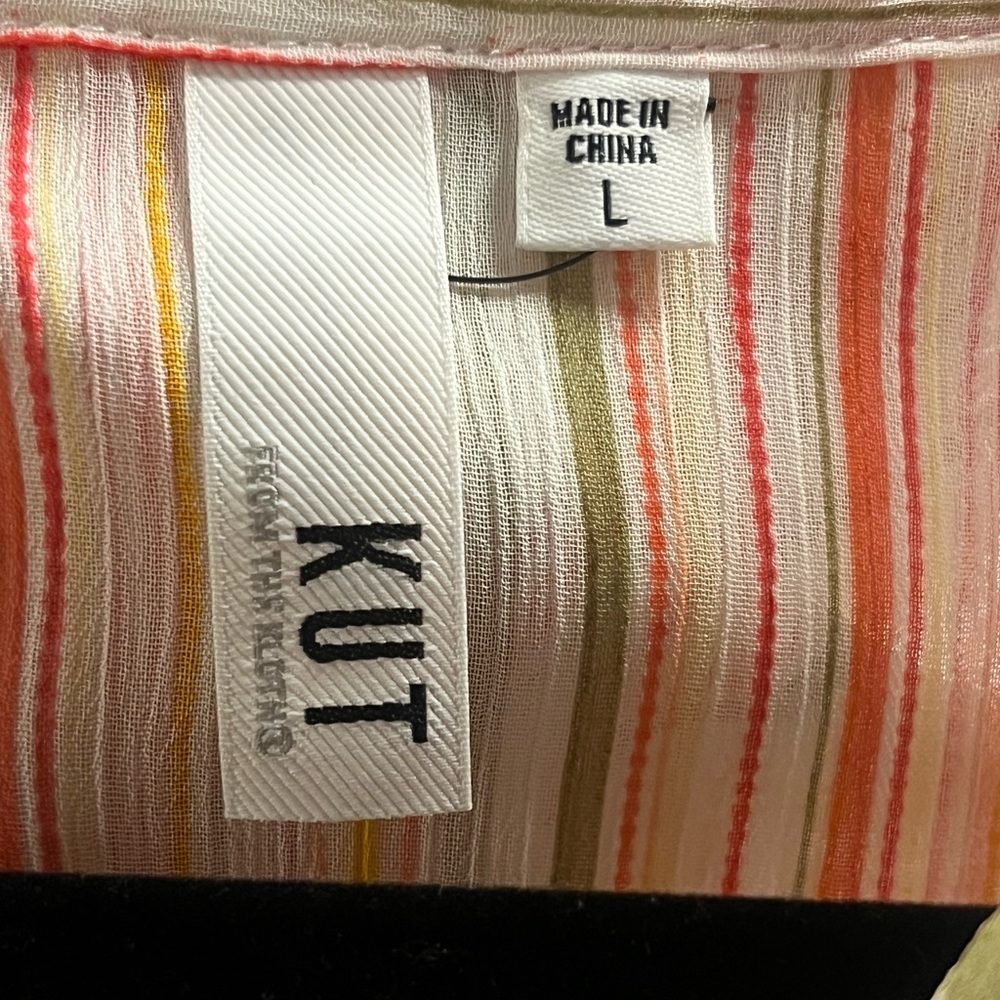 Kut from the Kloth Multicolor Striped Button-Down Shirt - Picture 3 of 4